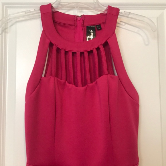 Hot Pink Mini Dress - Picture 2 of 3